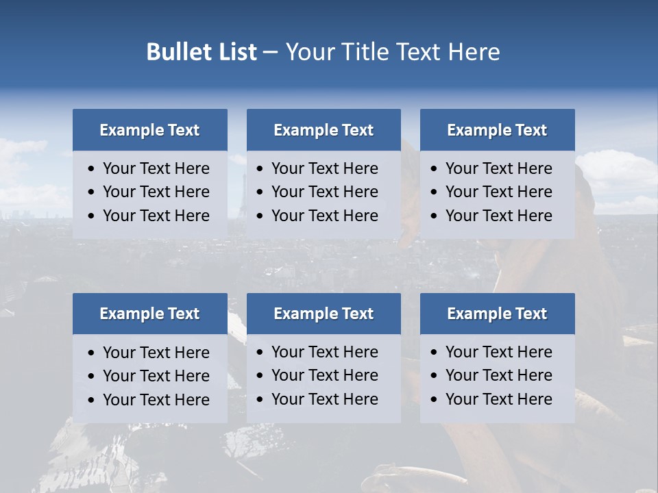 City Gargoyle Dame PowerPoint Template