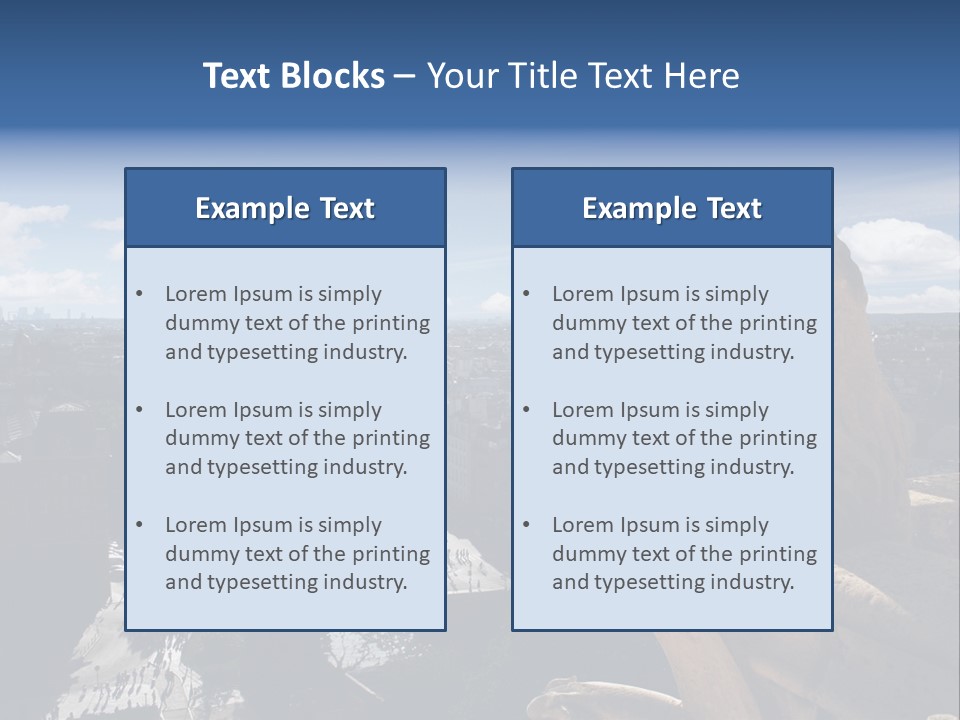 City Gargoyle Dame PowerPoint Template