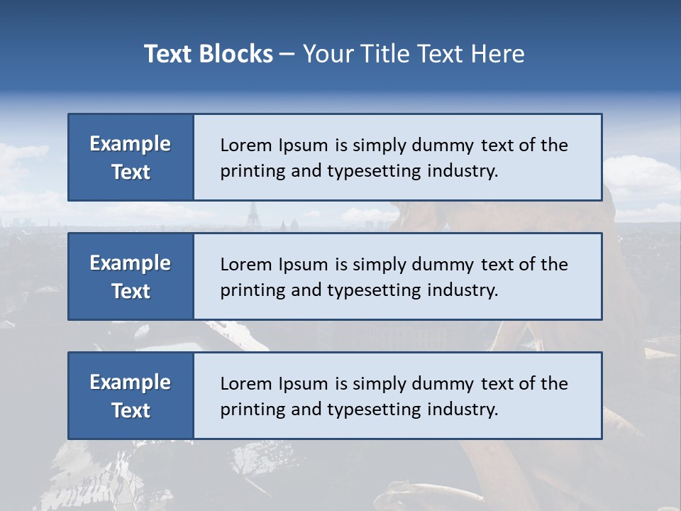 City Gargoyle Dame PowerPoint Template