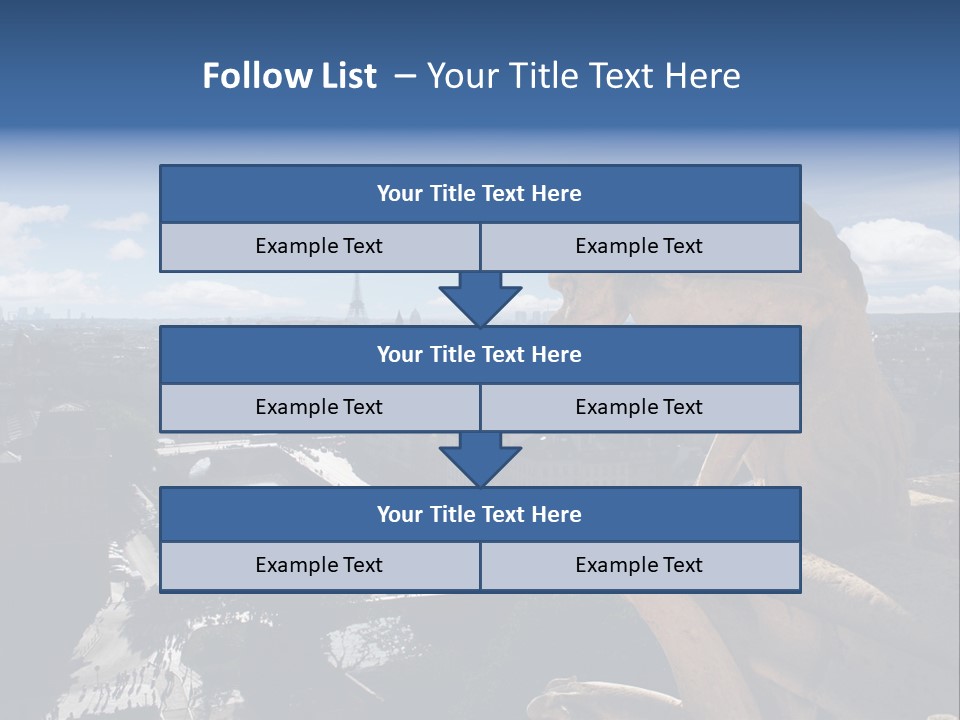 City Gargoyle Dame PowerPoint Template
