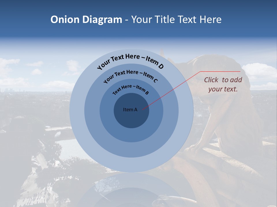 City Gargoyle Dame PowerPoint Template