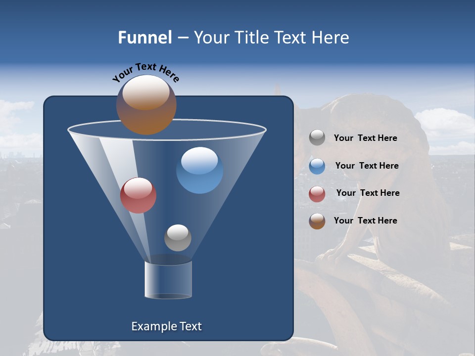 City Gargoyle Dame PowerPoint Template