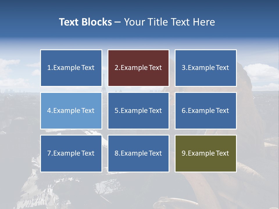 City Gargoyle Dame PowerPoint Template