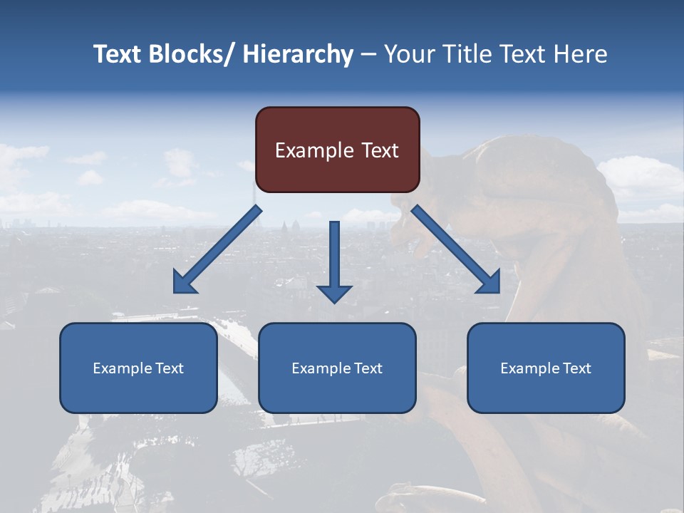 City Gargoyle Dame PowerPoint Template