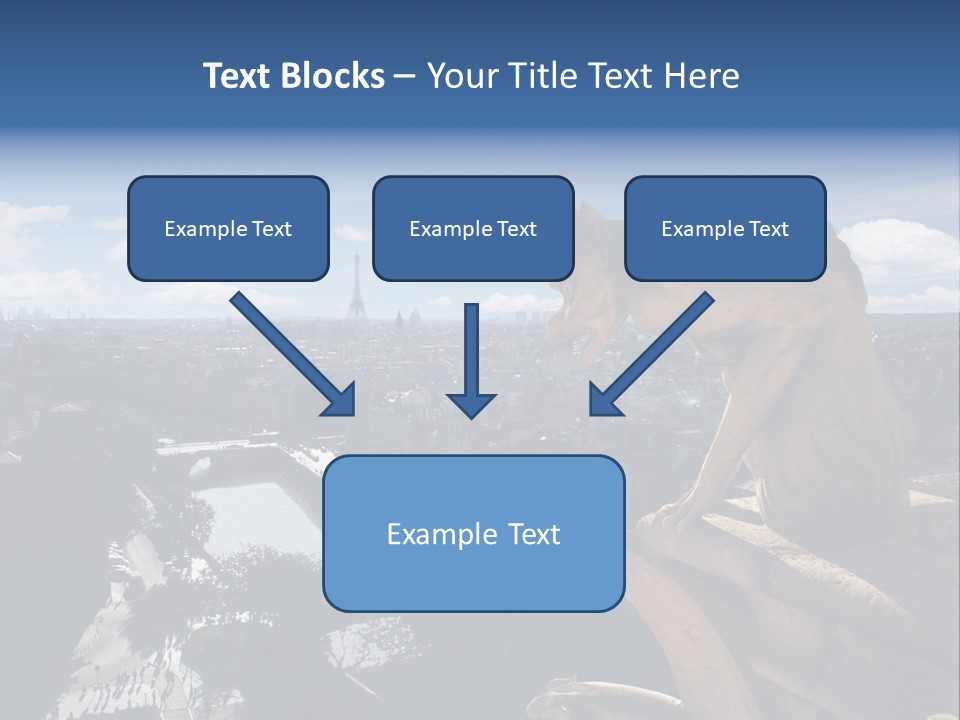 City Gargoyle Dame PowerPoint Template