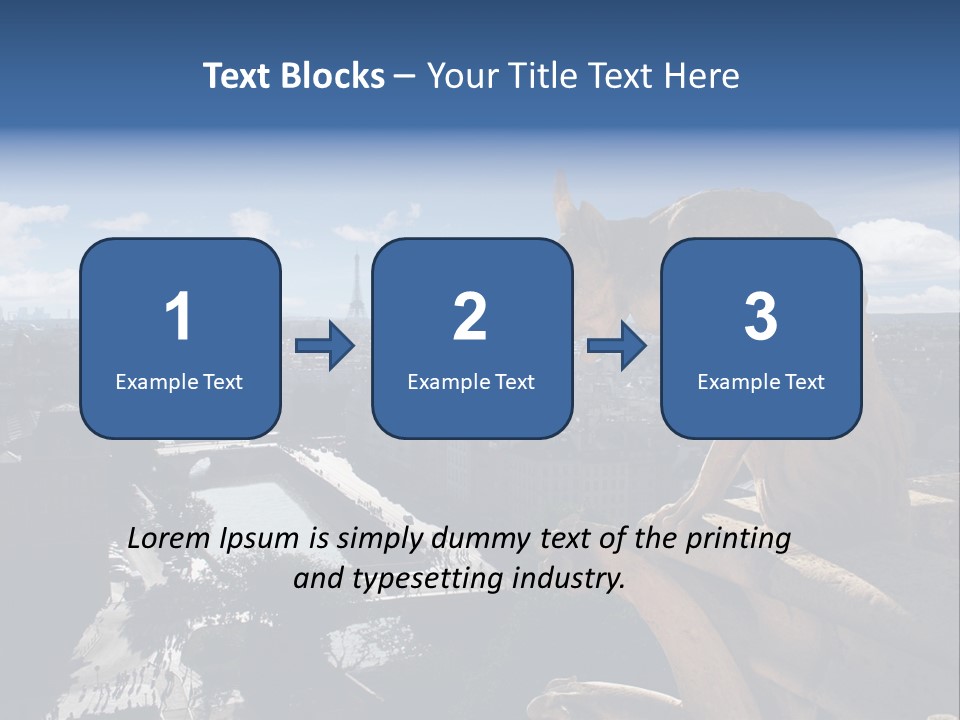 City Gargoyle Dame PowerPoint Template