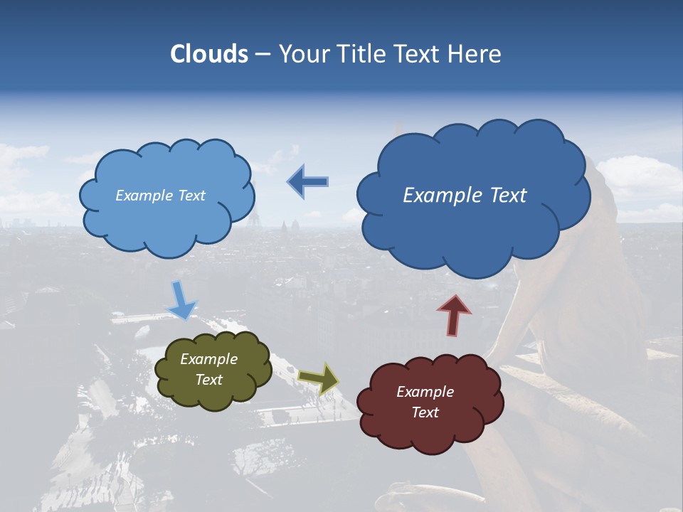 City Gargoyle Dame PowerPoint Template