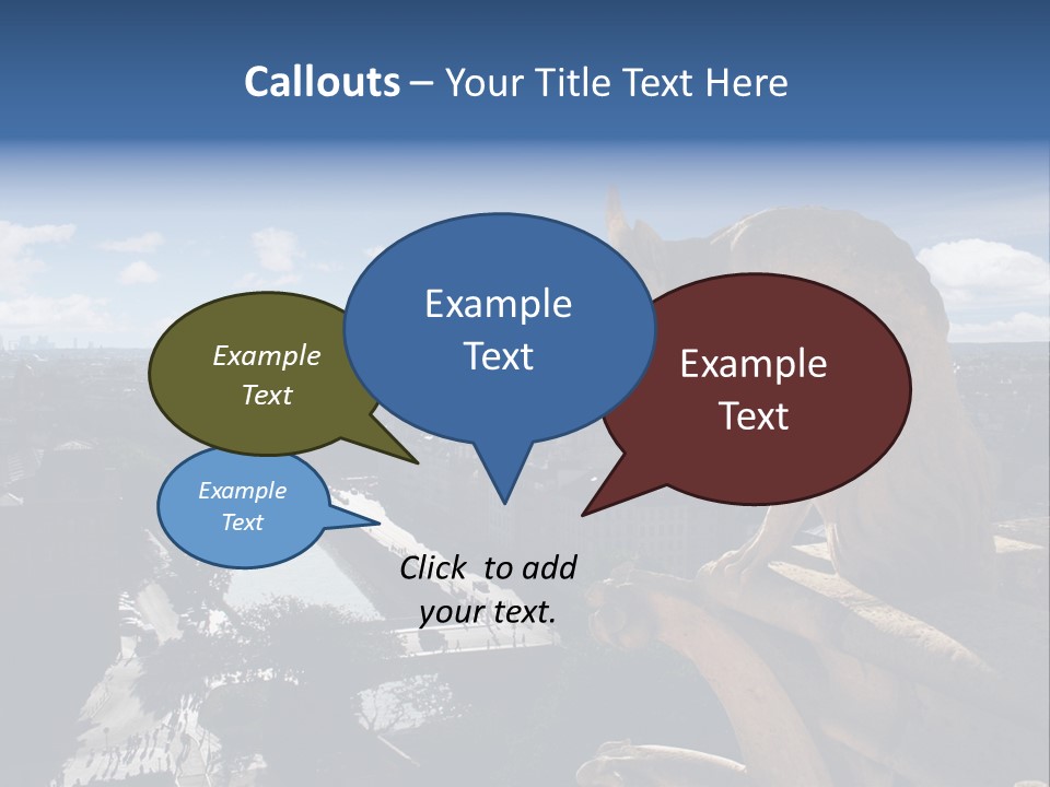 City Gargoyle Dame PowerPoint Template