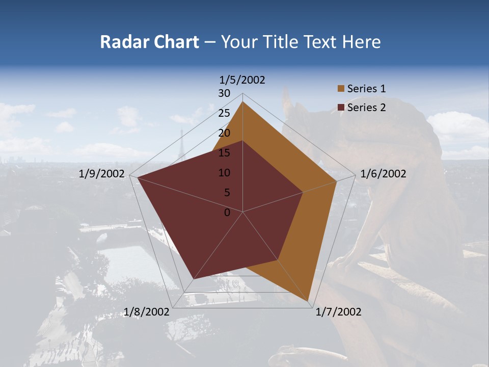City Gargoyle Dame PowerPoint Template