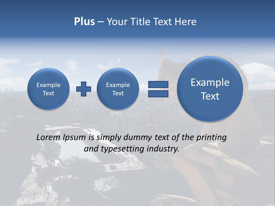 City Gargoyle Dame PowerPoint Template