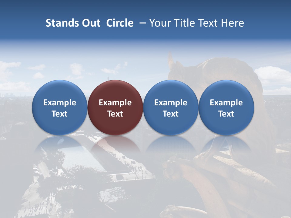 City Gargoyle Dame PowerPoint Template