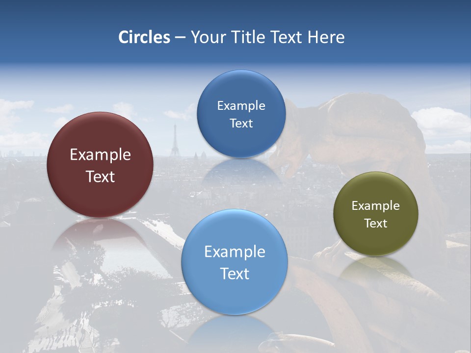 City Gargoyle Dame PowerPoint Template