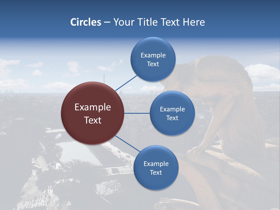 City Gargoyle Dame PowerPoint Template