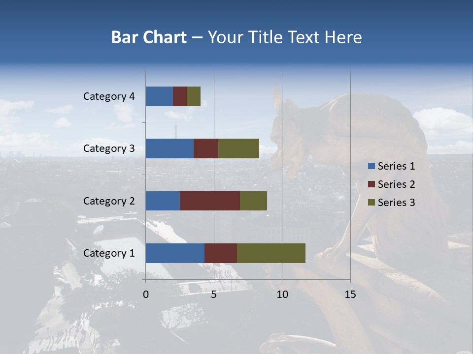 City Gargoyle Dame PowerPoint Template
