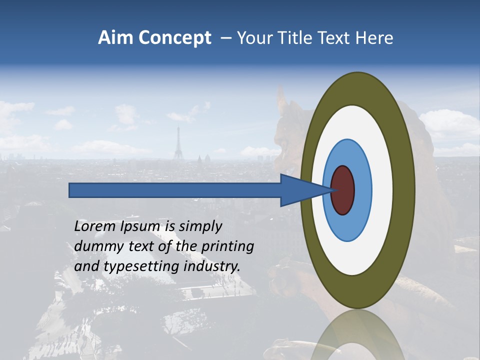 City Gargoyle Dame PowerPoint Template