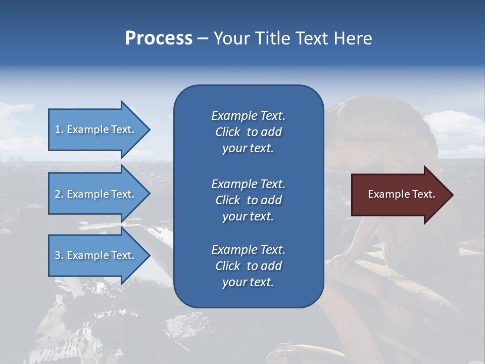 City Gargoyle Dame PowerPoint Template