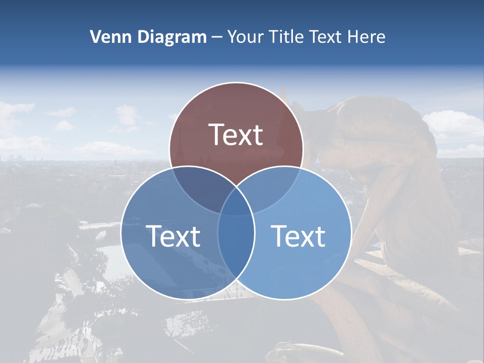 City Gargoyle Dame PowerPoint Template