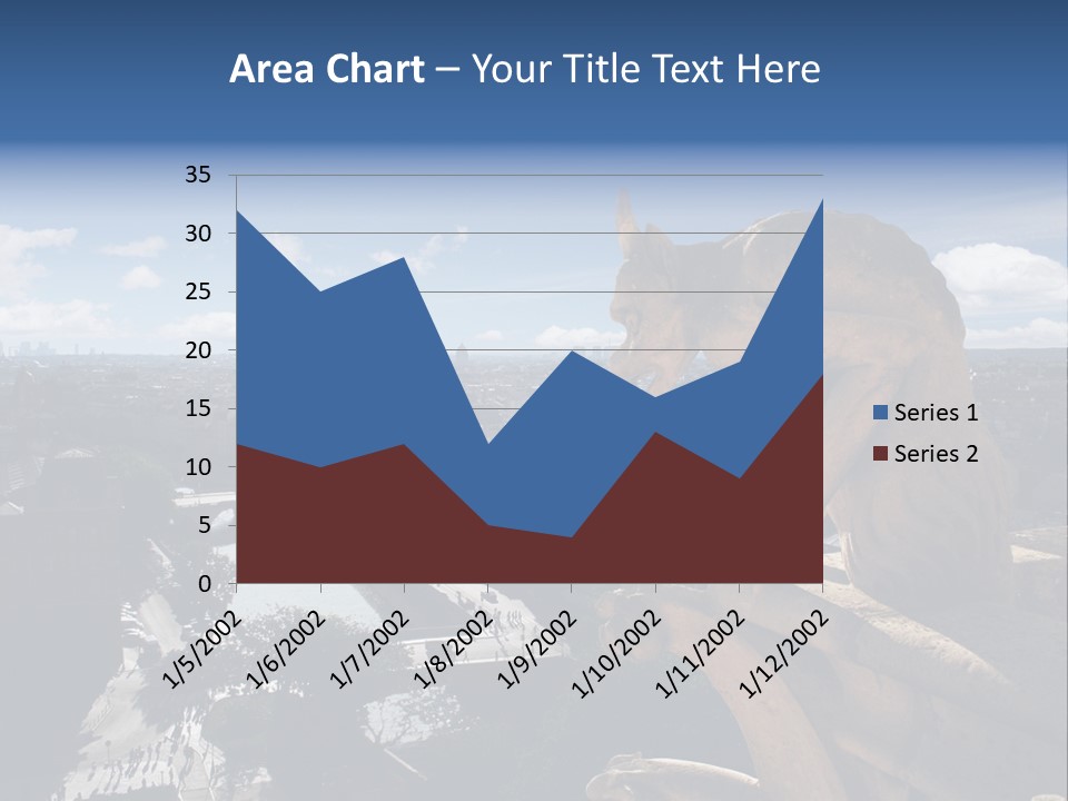 City Gargoyle Dame PowerPoint Template