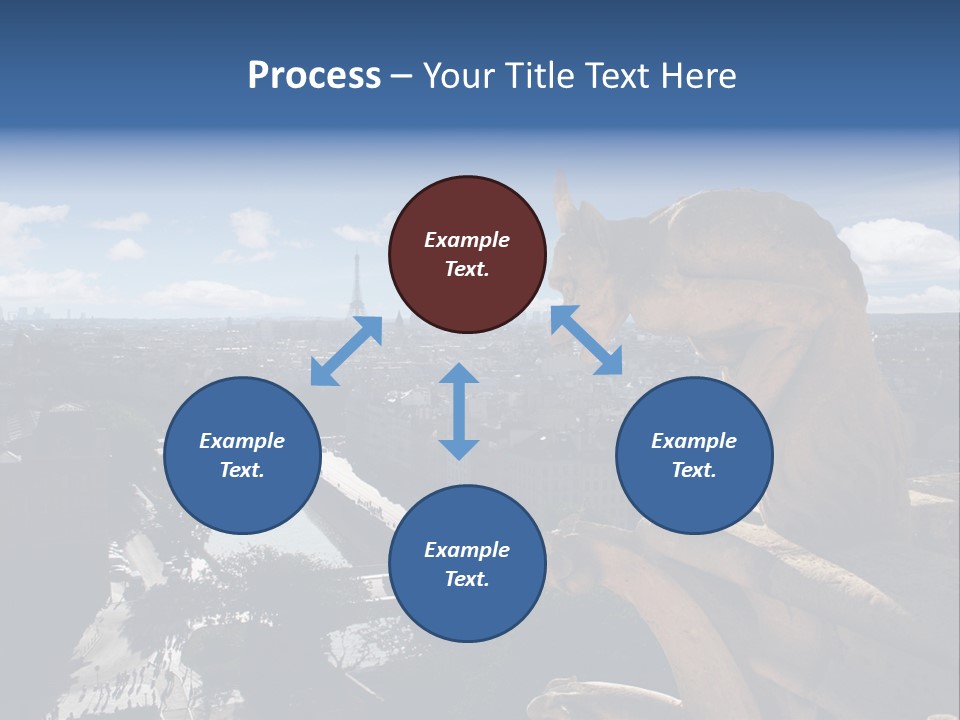 City Gargoyle Dame PowerPoint Template