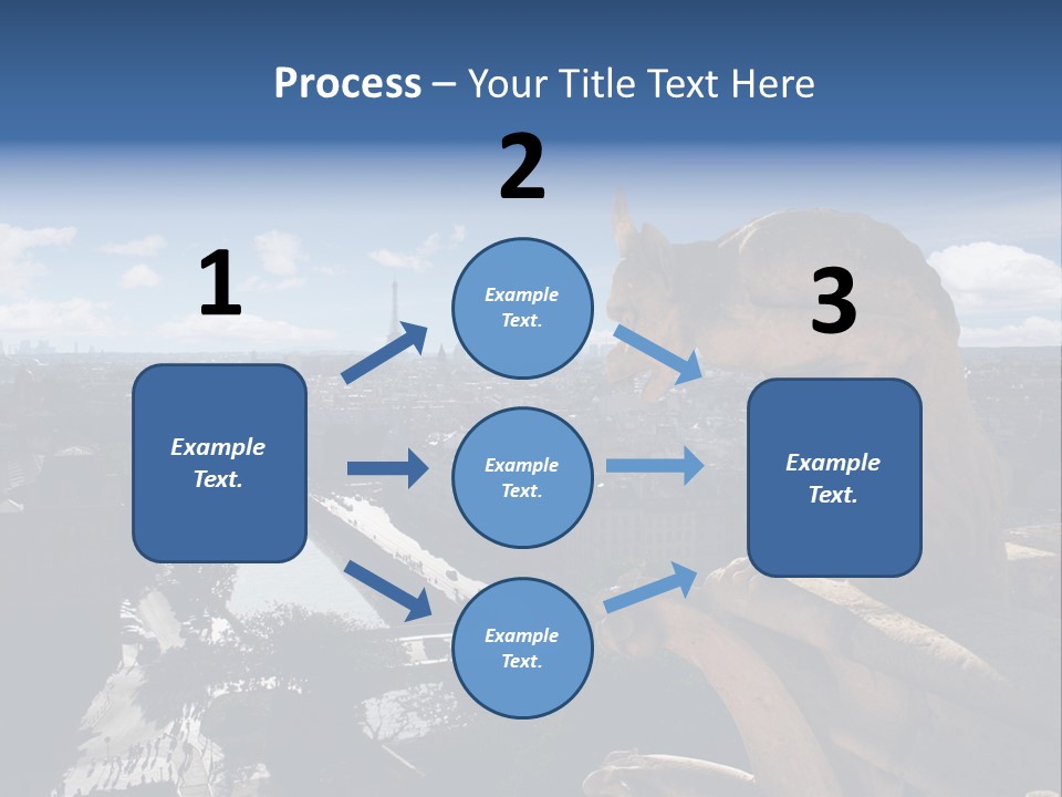 City Gargoyle Dame PowerPoint Template