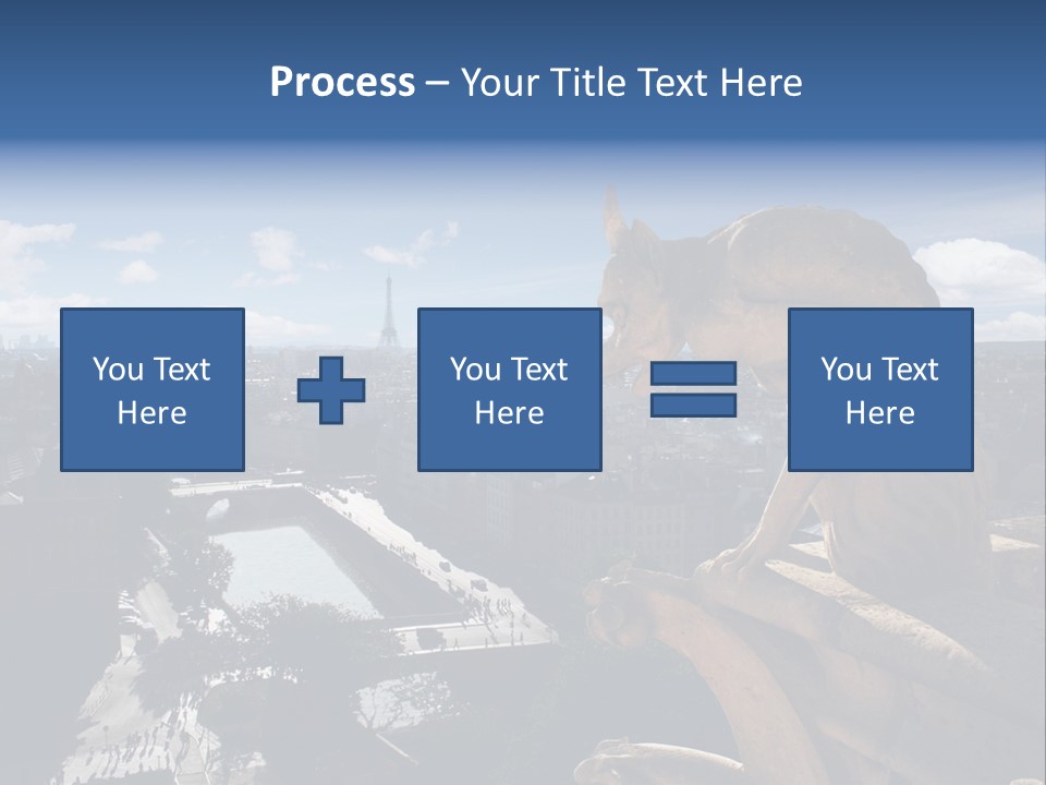City Gargoyle Dame PowerPoint Template