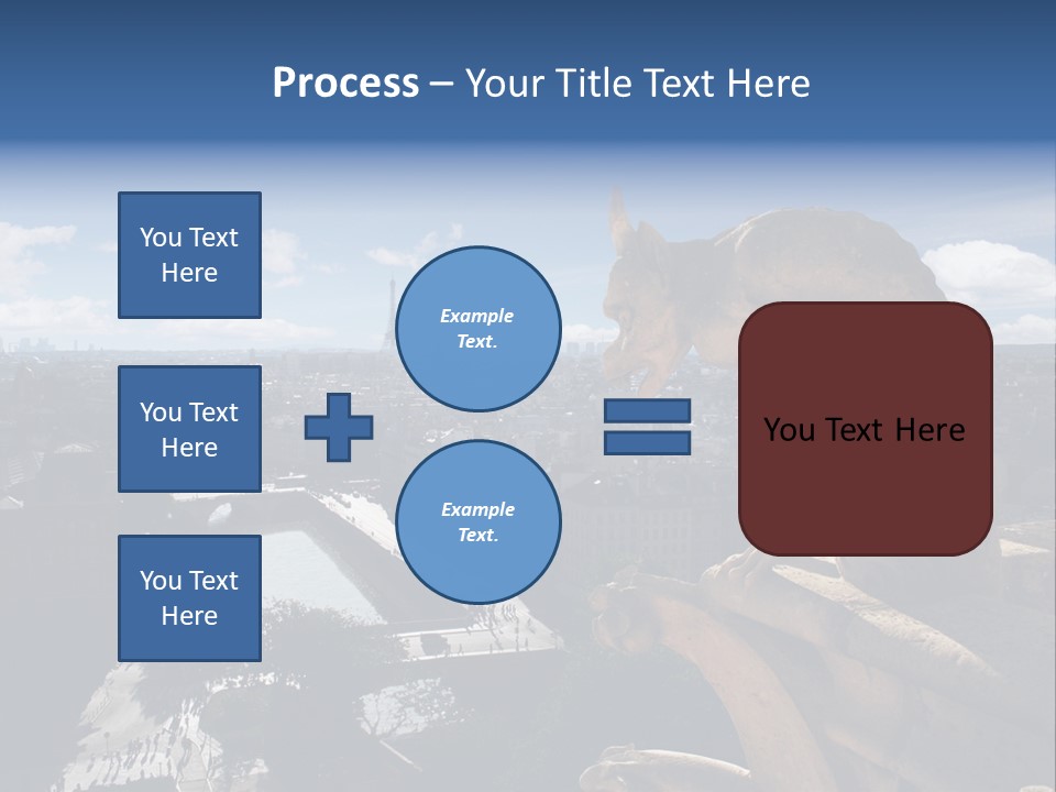 City Gargoyle Dame PowerPoint Template