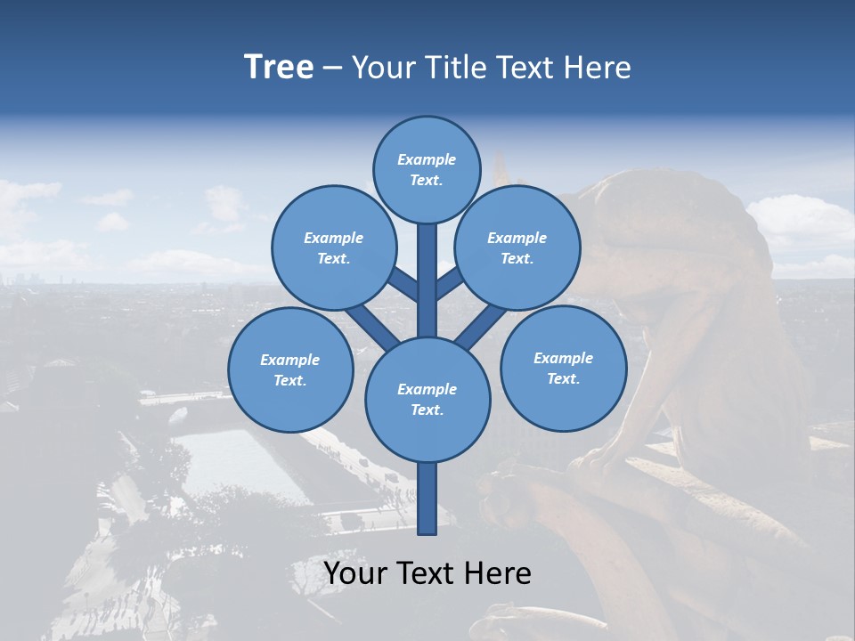 City Gargoyle Dame PowerPoint Template