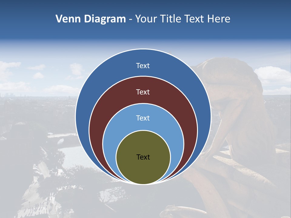 City Gargoyle Dame PowerPoint Template