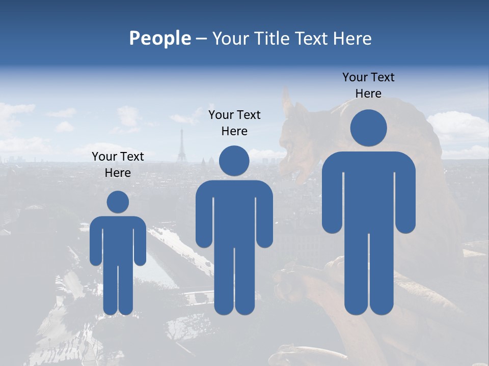 City Gargoyle Dame PowerPoint Template