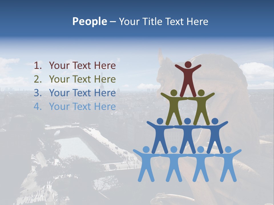 City Gargoyle Dame PowerPoint Template