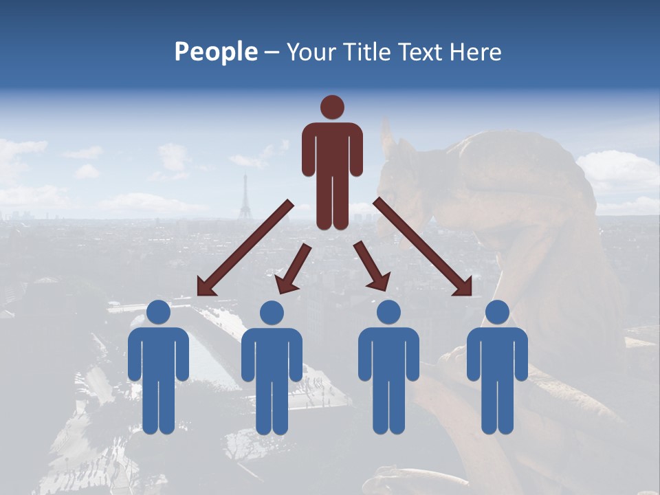 City Gargoyle Dame PowerPoint Template