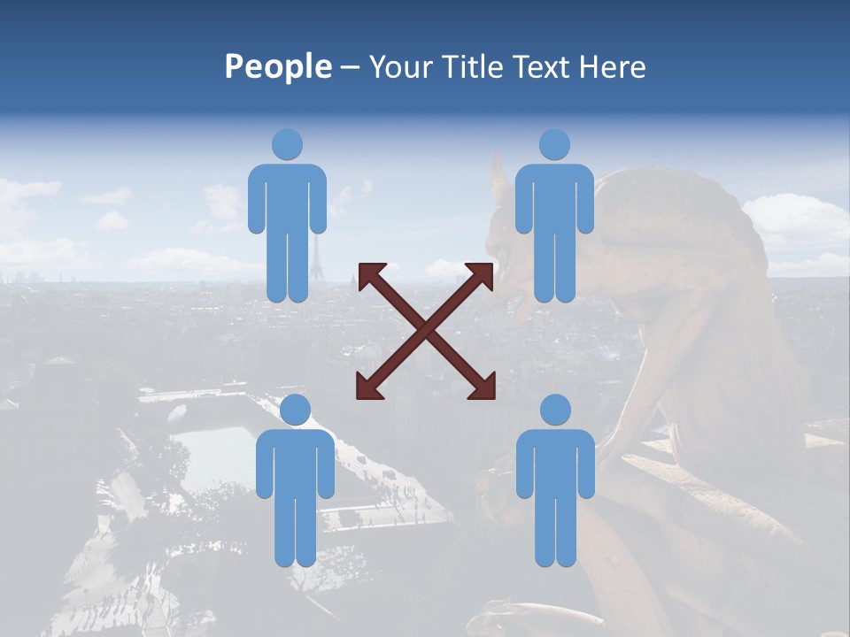 City Gargoyle Dame PowerPoint Template