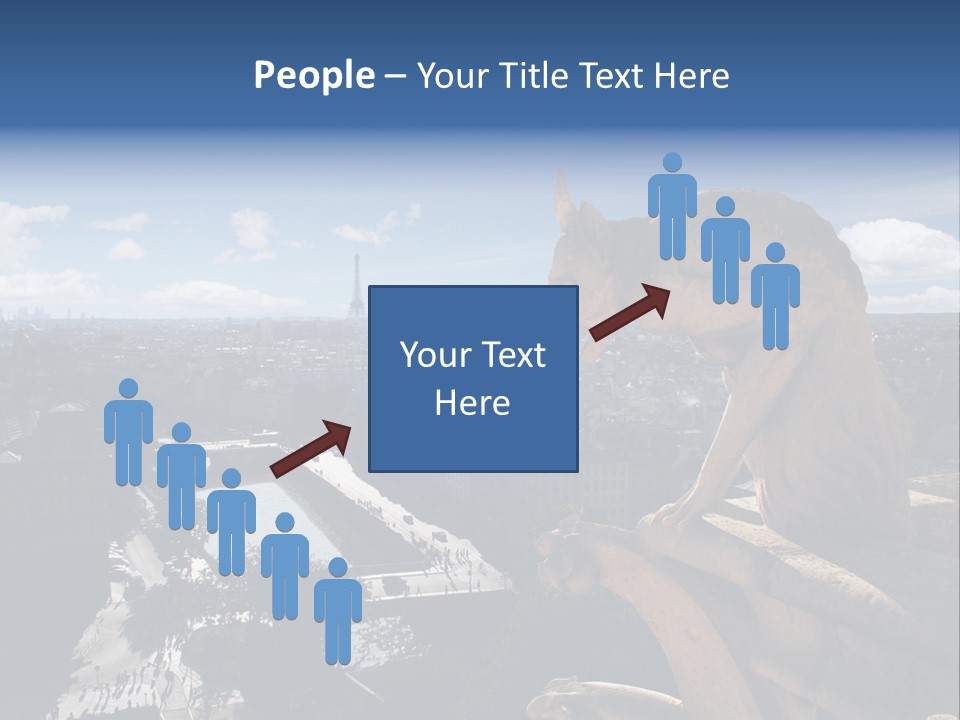 City Gargoyle Dame PowerPoint Template