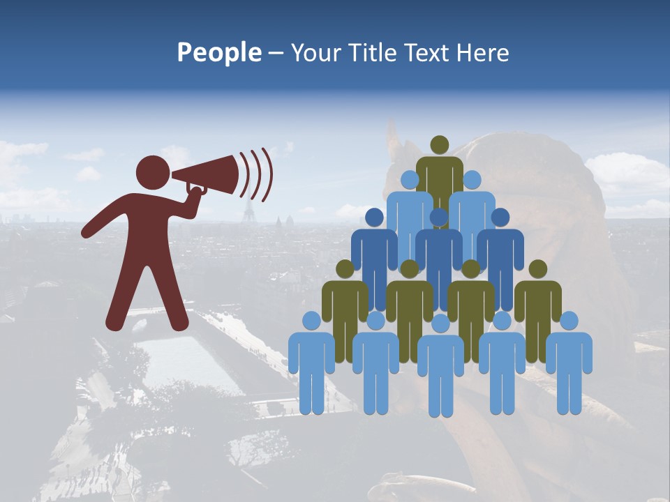 City Gargoyle Dame PowerPoint Template