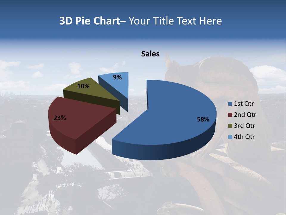 City Gargoyle Dame PowerPoint Template