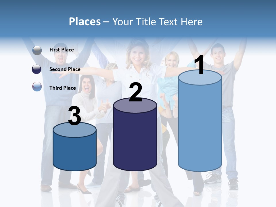 Success Smiling Man PowerPoint Template