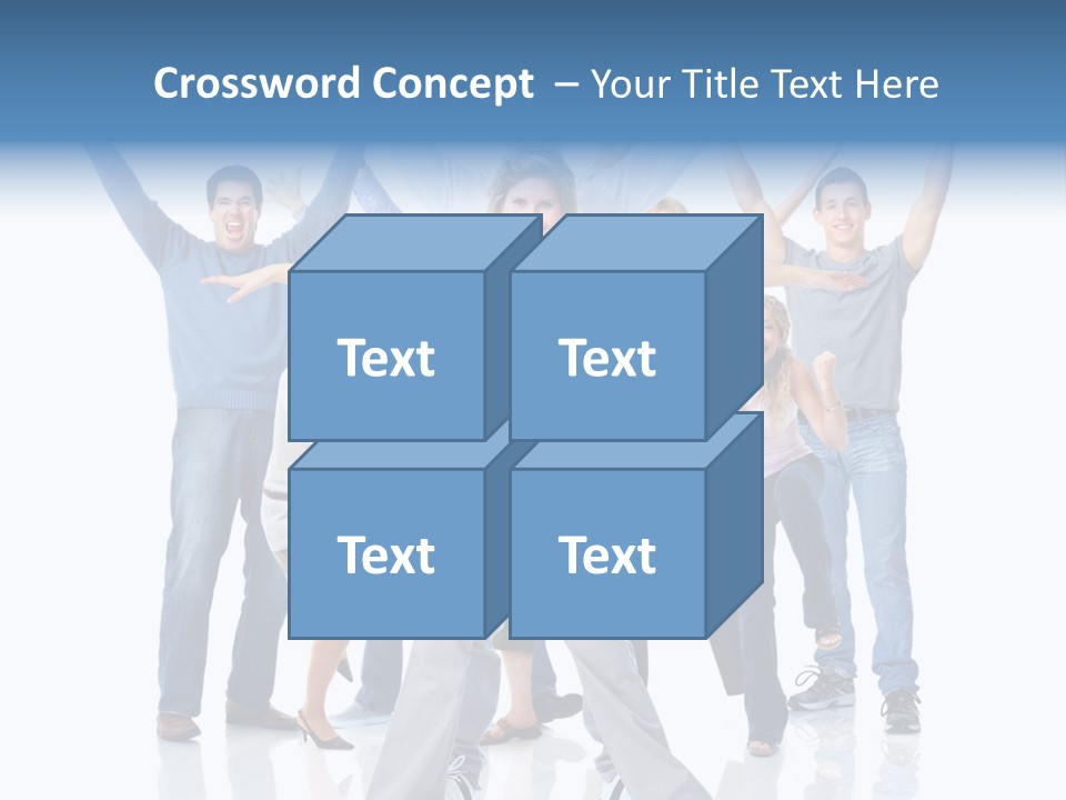 Success Smiling Man PowerPoint Template