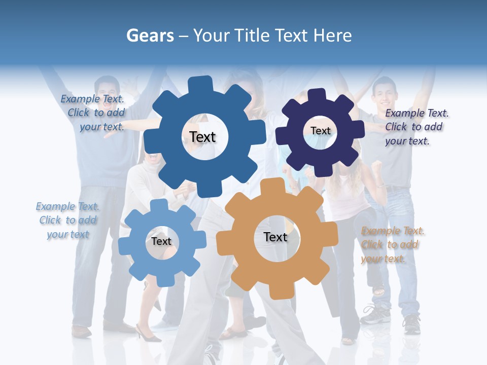 Success Smiling Man PowerPoint Template