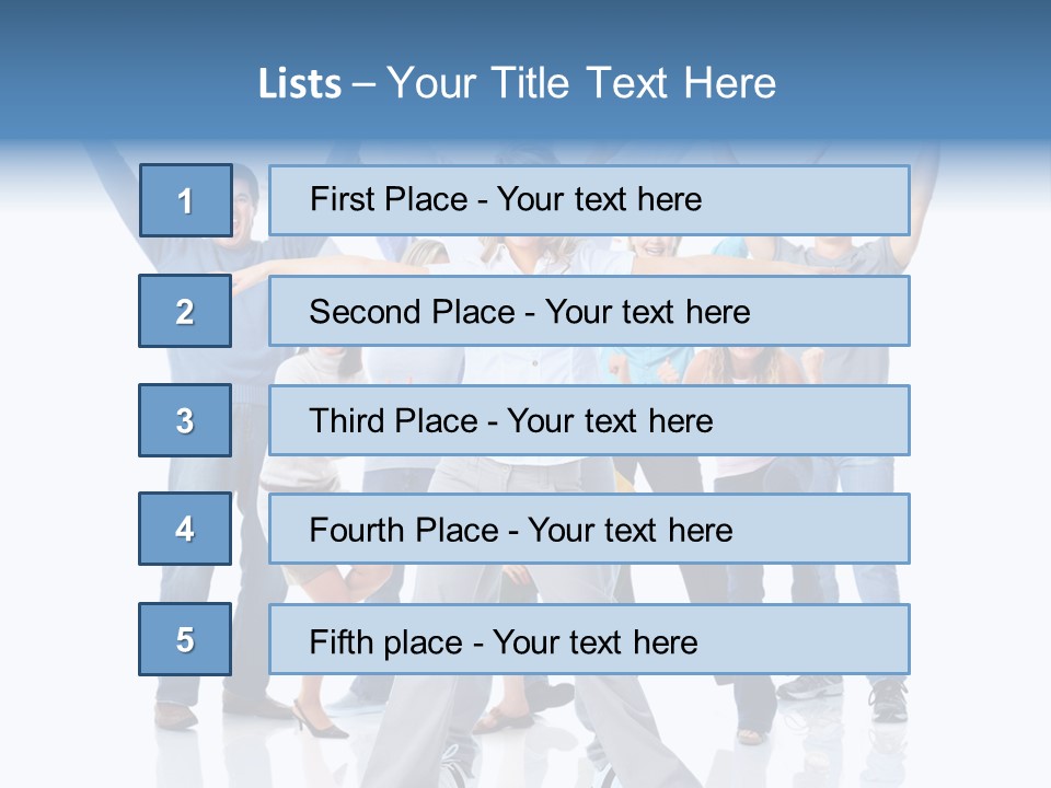 Success Smiling Man PowerPoint Template