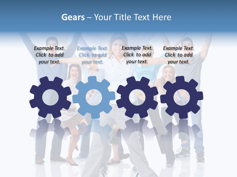 Success Smiling Man PowerPoint Template