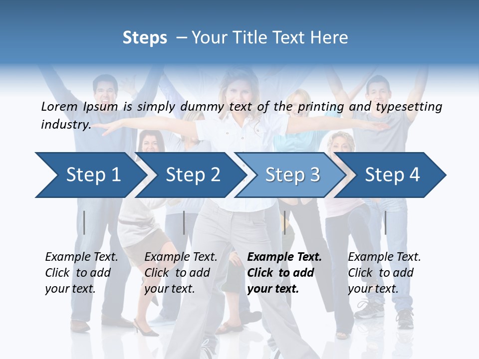 Success Smiling Man PowerPoint Template