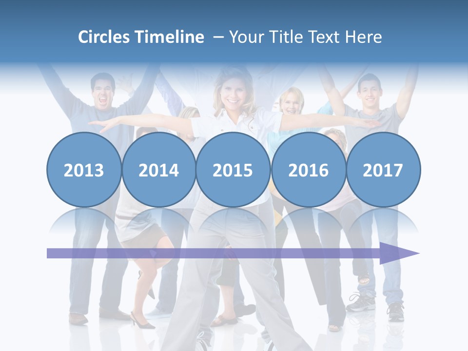 Success Smiling Man PowerPoint Template