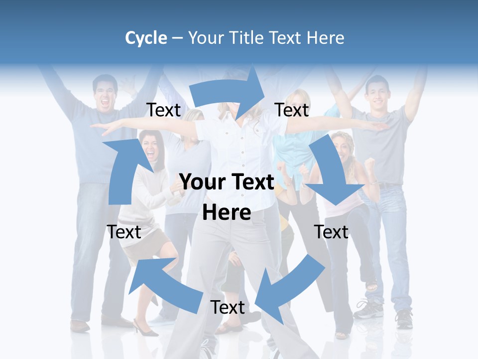 Success Smiling Man PowerPoint Template