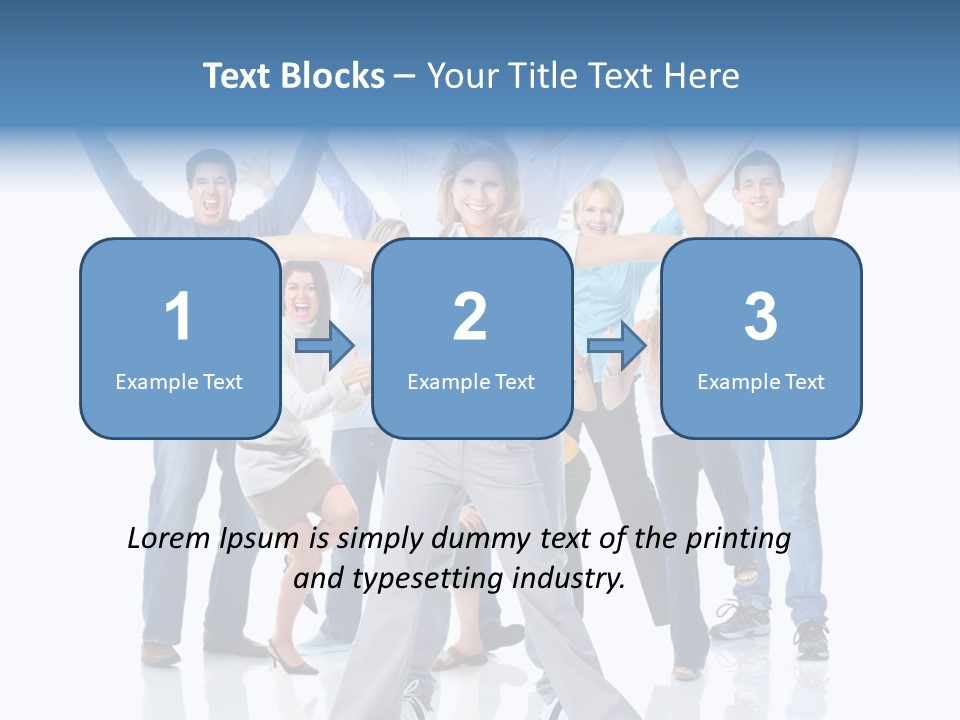 Success Smiling Man PowerPoint Template
