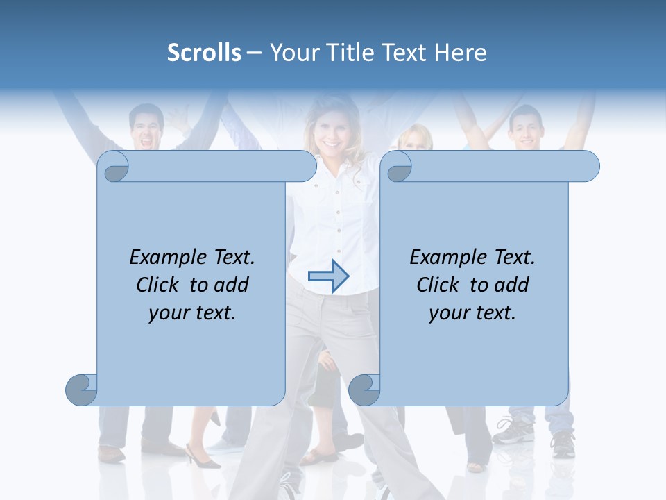 Success Smiling Man PowerPoint Template