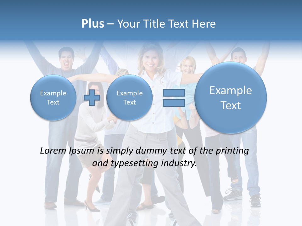 Success Smiling Man PowerPoint Template