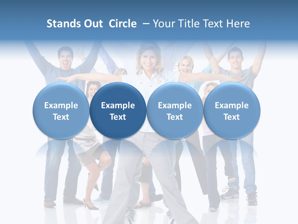 Success Smiling Man PowerPoint Template