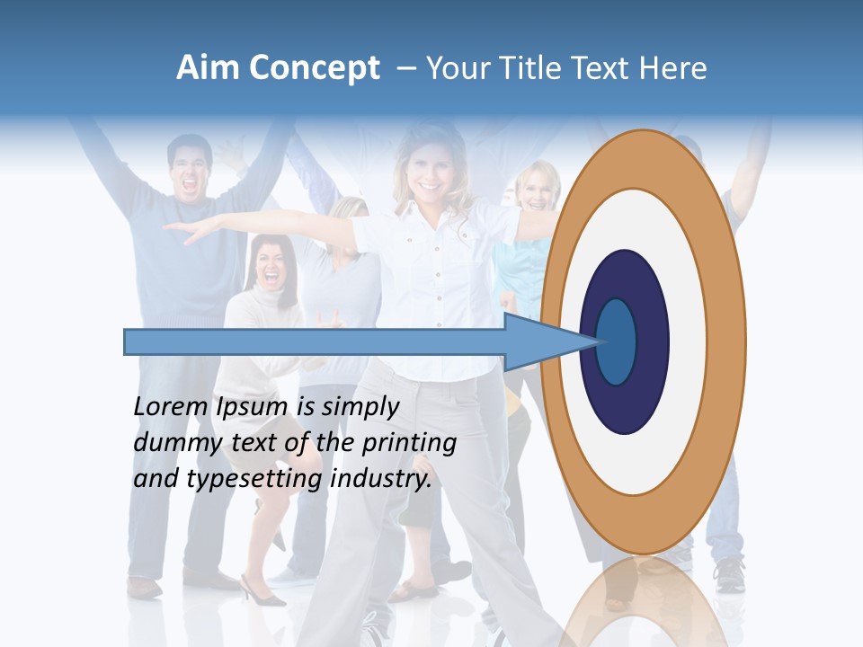 Success Smiling Man PowerPoint Template