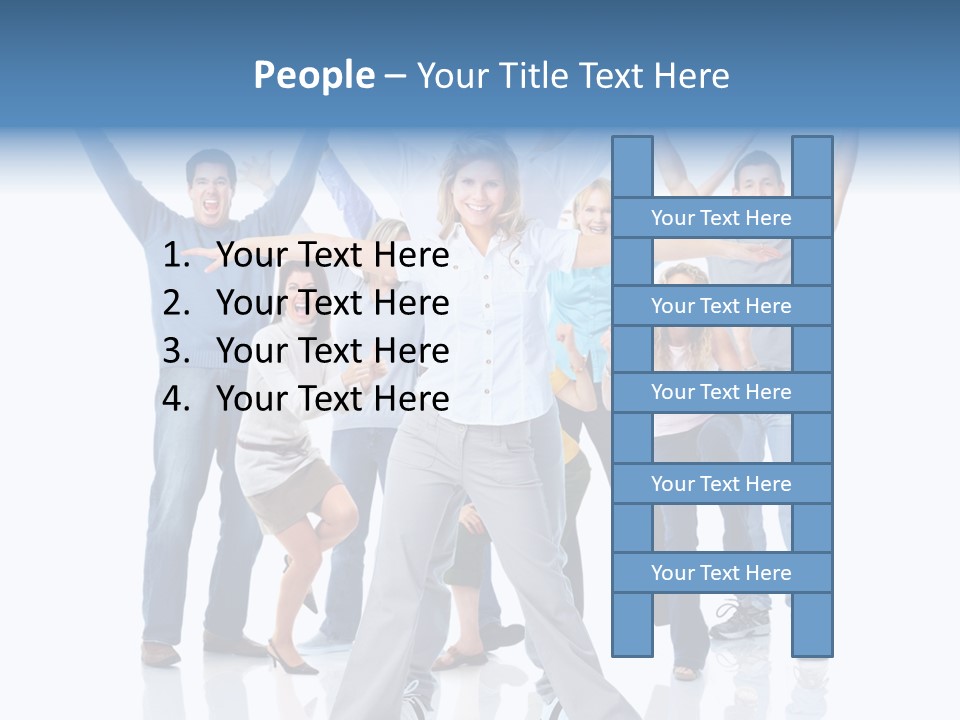 Success Smiling Man PowerPoint Template