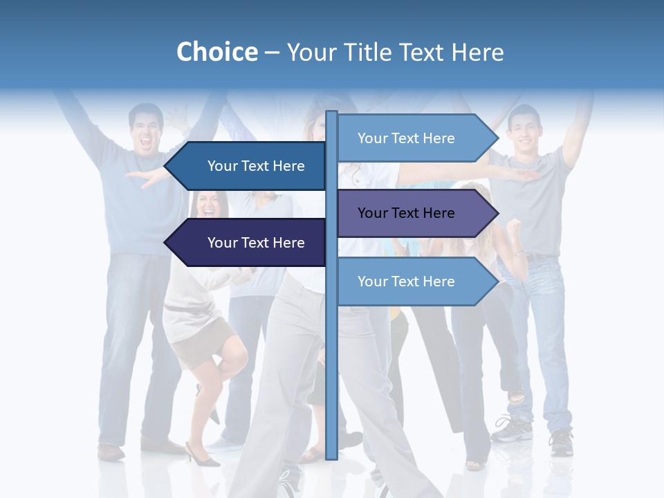 Success Smiling Man PowerPoint Template